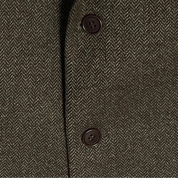 Brooks Brothers Brown 2 Button Herringbone Sport Coat Blazer Jacket nbnn - Picture 4 of 16